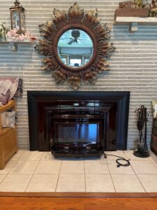 gas inlaid fireplace